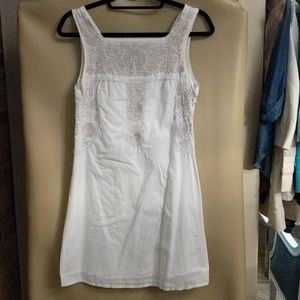 SOLD RR - Tory Burch white and cream embroidered dress.